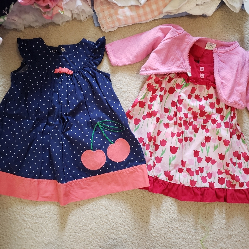 Gymboree 6-12 month 3pc spring summer cotton dress bundle